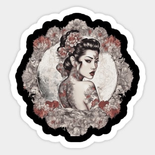 Exotic Elegance Asian Beauty Sticker
